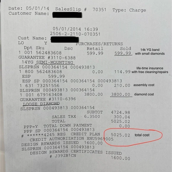 1 CARAT NATURAL DIAMOND ring from Jared - Picture 11 of 11